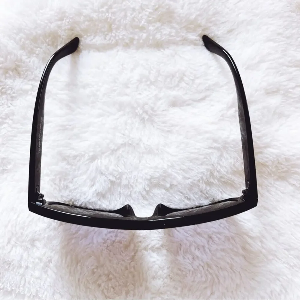 Simon Black & Purple Classic Sunglasses